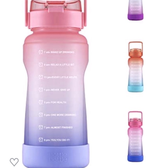 Bottle Bottle Other - NEW🌸64 OZ WATER BOTTLE with Straw! Pink & Purple